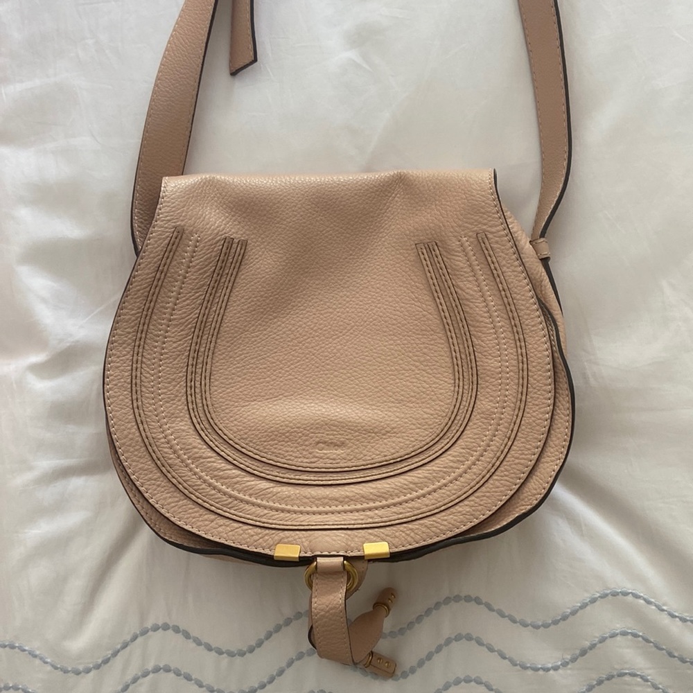 Womens Chloe Nude Crossbody bag